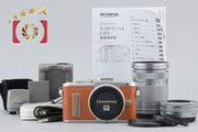 [Used] OLYMPUS Olympus PEN E-PL8 EZ Double Zoom Kit Brown - Low Shutter Count