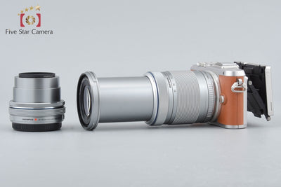 [Used] OLYMPUS Olympus PEN E-PL8 EZ Double Zoom Kit Brown - Low Shutter Count