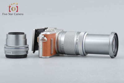 [Used] OLYMPUS Olympus PEN E-PL8 EZ Double Zoom Kit Brown - Low Shutter Count