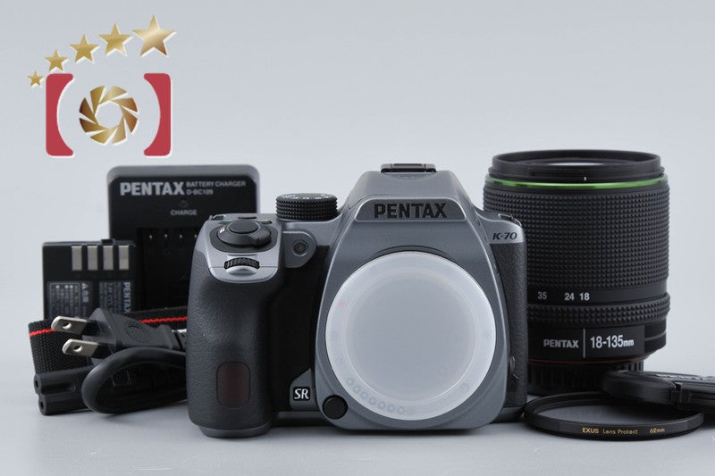 中古】PENTAX ペンタックス K-70 18-135WR レンズキット シルキー