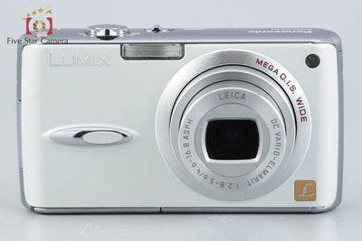 [Used] Panasonic LUMIX DMC-FX01 Pearl White Compact Digital Camera with Original Box