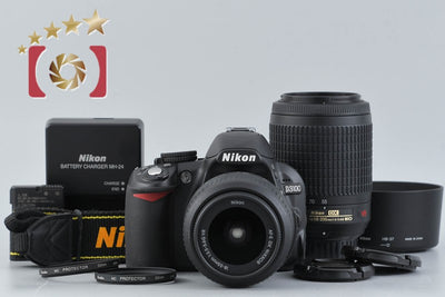[Used] Nikon D3100 Double Zoom Kit Black - Low Shutter Count