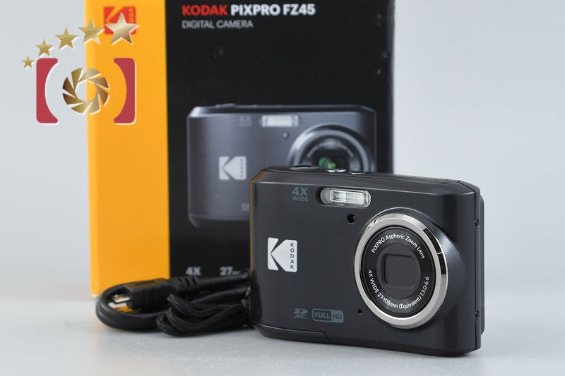 [Used] KODAK Kodak PIXPRO FZ45 Black Compact Digital Camera with Original Box