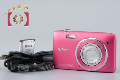 【中古】Nikon ニコン COOLPIX S3500 ストロベリーピンク コンパクトデジタルカメラ