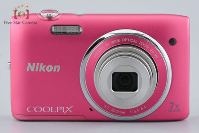 【中古】Nikon ニコン COOLPIX S3500 ストロベリーピンク コンパクトデジタルカメラ