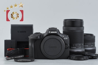 Used: Canon EOS R50 Double Zoom Kit Black, Low Shutter Count