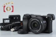 [Used] SONY Sony α6000 ILCE-6000 Black Power Zoom Lens Kit, Low Shutter Count, Multi-language Support