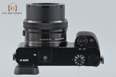 [Used] SONY Sony α6000 ILCE-6000 Black Power Zoom Lens Kit, Low Shutter Count, Multi-language Support