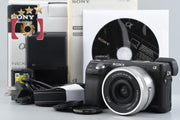 【中古】SONY ソニー α NEX-6 パワーズームレンズキット ブラック シャッター回数僅少 多言語対応