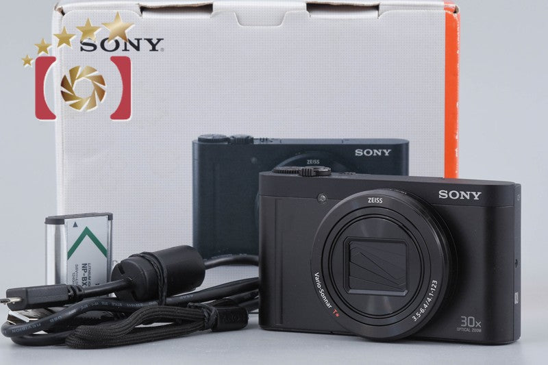 [Used] SONY Cyber-shot DSC-WX500 Black Digital Still Camera with Original Box, Multi-Language Support