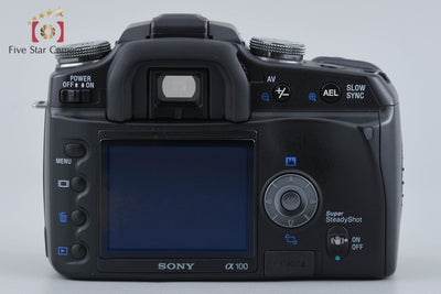 【中古】SONY ソニー α100 DSLR-A100 ズームレンズキット ブラック