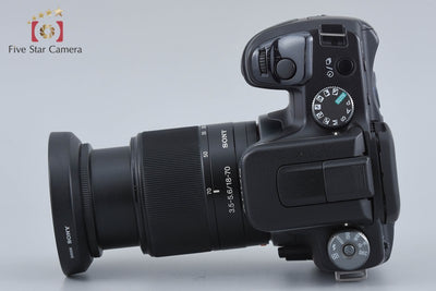 【中古】SONY ソニー α100 DSLR-A100 ズームレンズキット ブラック