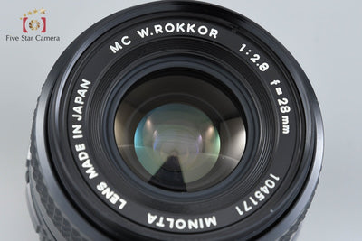 【中古】MINOLTA ミノルタ MC W.ROKKOR 28mm f/2.8