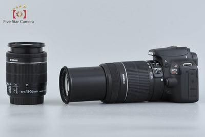 [Used] Canon EOS Kiss X7 Double Zoom Kit Black - Low Shutter Count