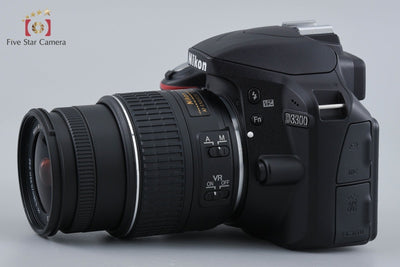 Used: Nikon D3300 18-55 VR II Lens Kit Black, Low Shutter Count