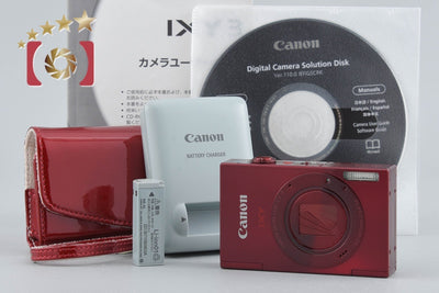 [Used] Canon IXY 3 Red Compact Digital Camera