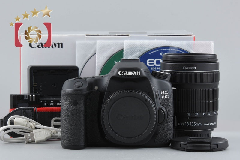 [Used] Canon EOS 70D EF-S 18-135 IS STM Lens Kit with Original Box