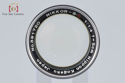 [Used] Nikon NIKKOR-S.C 50mm f/1.4 Nikon S mount