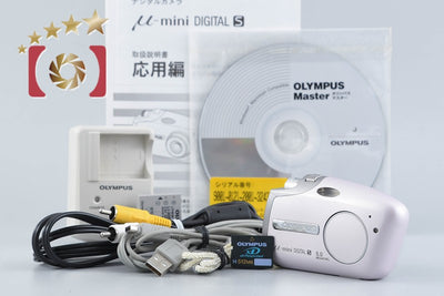 【中古】OLYMPUS オリンパス μ-mini DIGITAL S パールピンク コンパクトデジタルカメラ