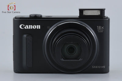 [Used] Canon PowerShot SX610 HS Black Compact Digital Camera