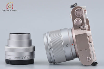 【中古】Panasonic パナソニック LUMIX DC-GF10 ダブルレンズキット ホワイト シャッター回数僅少