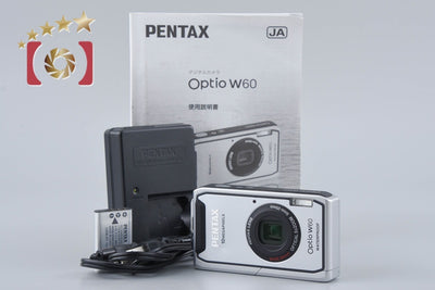 【中古】PENTAX ペンタックス Optio W60 シルバー コンパクトデジタルカメラ