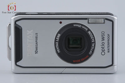 【中古】PENTAX ペンタックス Optio W60 シルバー コンパクトデジタルカメラ