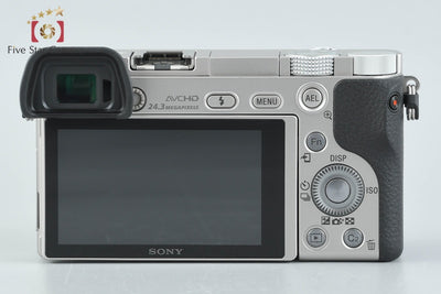 [Used] SONY α6000 ILCE-6000 Silver Mirrorless Interchangeable Lens Camera, Low Shutter Count, Multi-language Support
