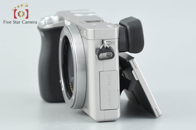 [Used] SONY α6000 ILCE-6000 Silver Mirrorless Interchangeable Lens Camera, Low Shutter Count, Multi-language Support