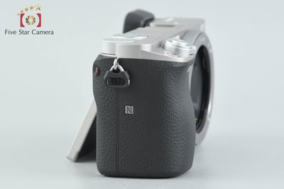 [Used] SONY α6000 ILCE-6000 Silver Mirrorless Interchangeable Lens Camera, Low Shutter Count, Multi-language Support