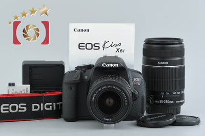[Used] Canon EOS Kiss X6i Double Zoom Kit