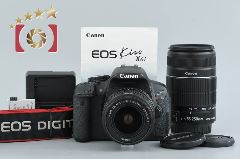 [Used] Canon EOS Kiss X6i Double Zoom Kit