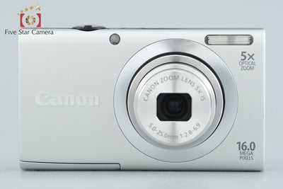[Used] Canon PowerShot A2400 IS Silver Compact Digital Camera with Original Box
