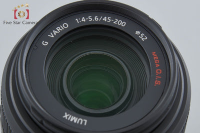 [Used] Panasonic LUMIX G VARIO 45-200mm f/4-5.6 MEGA O.I.S. H-FS045200 with original box