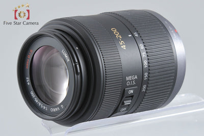 [Used] Panasonic LUMIX G VARIO 45-200mm f/4-5.6 MEGA O.I.S. H-FS045200 with original box