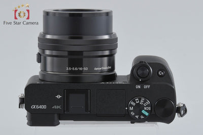[Used] SONY α6400 ILCE-6400 Black Power Zoom Lens Kit, Low Shutter Count