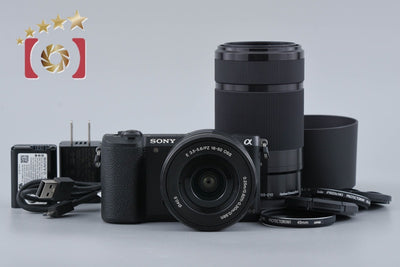 [Used] SONY α5100 ILCE-5100 Double Zoom Lens Kit Black Multi-language support