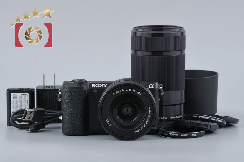 [Used] SONY α5100 ILCE-5100 Double Zoom Lens Kit Black Multi-language support