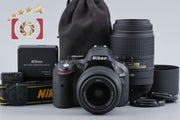 [Used] Nikon D5200 Double Zoom Kit Black