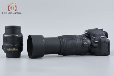 [Used] Nikon D5200 Double Zoom Kit Black