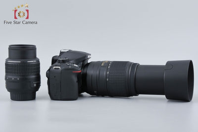 [Used] Nikon D5200 Double Zoom Kit Black