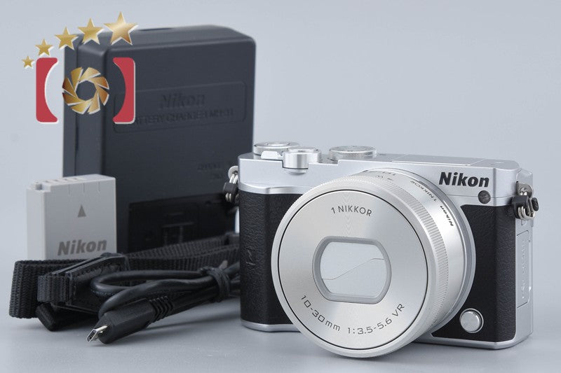 [Used] Nikon 1 J5 Silver Standard Power Zoom Kit, Low Shutter Count