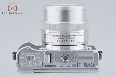 [Used] Nikon 1 J5 Silver Standard Power Zoom Kit, Low Shutter Count