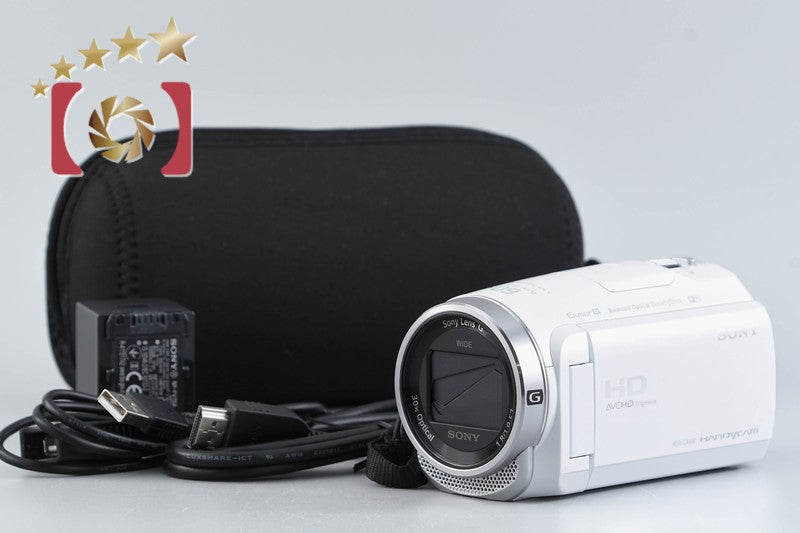 中古】SONY ソニー ハンディカム HDR-CX680 ホワイト デジタルビデオ