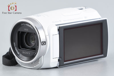 Used: SONY Handycam HDR-CX680 White Digital Video Camera Multi-Language Support