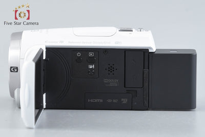 Used: SONY Handycam HDR-CX680 White Digital Video Camera Multi-Language Support