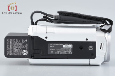Used: SONY Handycam HDR-CX680 White Digital Video Camera Multi-Language Support