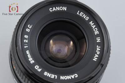 【中古】Canon キヤノン FD 28mm f/2.8 S.C.