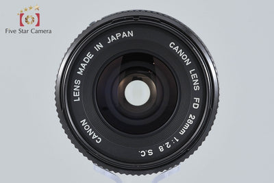 【中古】Canon キヤノン FD 28mm f/2.8 S.C.