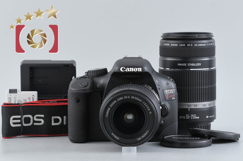 【中古】Canon キヤノン EOS Kiss X4 ダブルズームキット